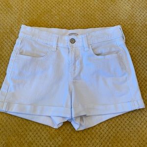 Women’s, white denim jeans shorts.